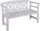 Garden Pleasure Gartenbank VANCOUVER 985075 weiß Holz 128,0 cm