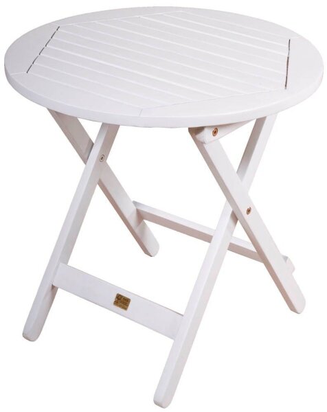 Garden Pleasure Gartentisch MESA weiß rund 50,0 x 50,0 x 50,0 cm