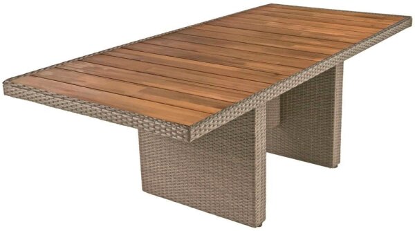 Garden Pleasure Gartentisch BRAGA dunkelbraun rechteckig 100,0 x 220,0 x 75,0 cm