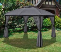 Garden Pleasure Pavillon KAMA rechteckig, anthrazit, 1 St.