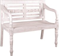 Garden Pleasure Gartenbank MOYO 960368 weiß Holz...