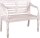 Garden Pleasure Gartenbank MOYO 960368 weiß Holz 100,0 cm