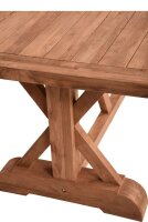 Garden Pleasure Gartentisch KISAR braun rechteckig 220,0 x 100,0 x 75,0 cm