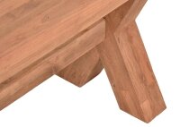 Garden Pleasure Gartentisch KISAR braun rechteckig 220,0 x 100,0 x 75,0 cm