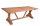 Garden Pleasure Gartentisch KISAR braun rechteckig 220,0 x 100,0 x 75,0 cm