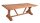 Garden Pleasure Gartentisch KISAR braun rechteckig 220,0 x 100,0 x 75,0 cm
