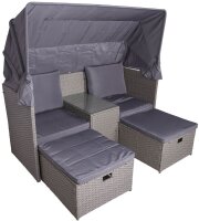 Garden Pleasure Loungegruppe SAINT TROPEZ grau...