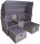 Garden Pleasure Loungegruppe SAINT TROPEZ grau Kunststoff, Metall, 7-teilig