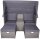 Garden Pleasure Loungegruppe SAINT TROPEZ grau Kunststoff, Metall, 7-teilig