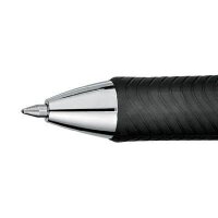 Pentel EnerGel BL77 Gelschreiber schwarz/silber 0,35 mm,...
