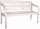 Garden Pleasure Gartenbank MOYO 960370 weiß Holz 150,0 cm