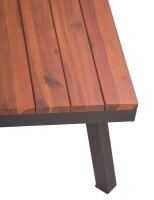 Garden Pleasure Loungegruppe THERESA beige, schwarz Holz, Metall, 15-teilig