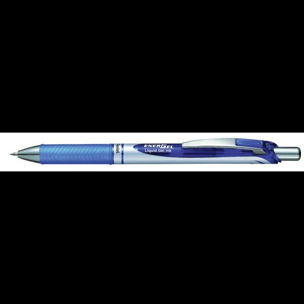 Pentel EnerGel BL77 Gelschreiber blau/silber 0,35 mm, Schreibfarbe: blau, 1 St.