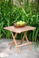 Garden Pleasure Gartentisch SIMUK braun quadratisch 50,0...