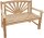 Garden Pleasure Gartenbank MARISA 940291 braun Holz 110,0 cm