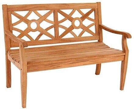Garden Pleasure Gartenbank SAYANG 940290 braun Holz 120,0 cm