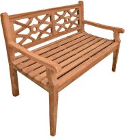 Garden Pleasure Gartenbank SAYANG 940290 braun Holz 120,0 cm