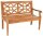Garden Pleasure Gartenbank SAYANG 940290 braun Holz 120,0 cm