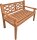 Garden Pleasure Gartenbank SAYANG 940290 braun Holz 120,0 cm