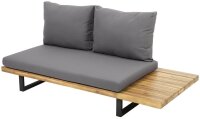 Garden Pleasure Loungegruppe ACAPULCO anthrazit, schwarz Holz, Metall, 13-teilig