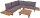 Garden Pleasure Loungegruppe ACAPULCO anthrazit, schwarz Holz, Metall, 13-teilig