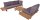 Garden Pleasure Loungegruppe ACAPULCO anthrazit, schwarz Holz, Metall, 13-teilig