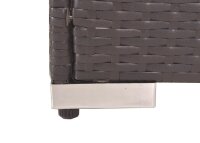 Garden Pleasure Loungegruppe SANSIBAR grau, silber Kunststoff, Metall, 18-teilig