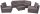 Garden Pleasure Loungegruppe SANSIBAR grau, silber Kunststoff, Metall, 18-teilig