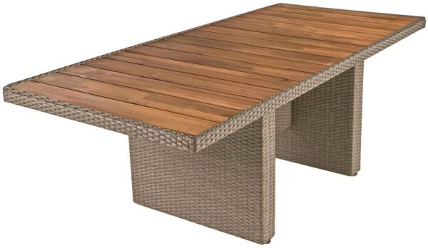 Garden Pleasure Gartentisch BRAGA dunkelbraun rechteckig 90,0 x 180,0 x 75,0 cm