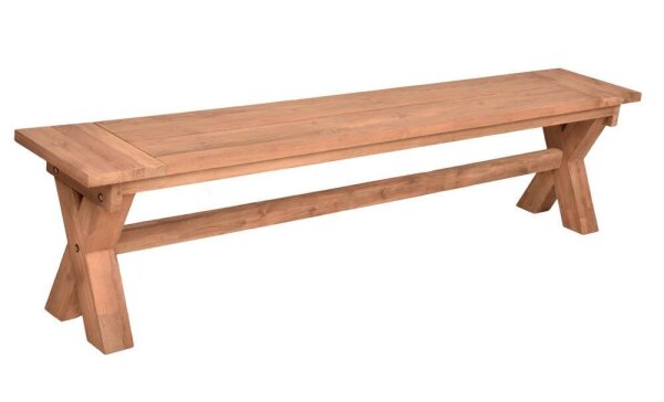 Garden Pleasure Gartenbank KISAR 940282 braun Holz 200,0 cm