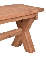 Garden Pleasure Gartenbank KISAR 940282 braun Holz 200,0 cm