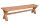 Garden Pleasure Gartenbank KISAR 940282 braun Holz 200,0 cm