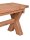 Garden Pleasure Gartenbank KISAR 940282 braun Holz 200,0 cm