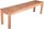 Garden Pleasure Gartenbank BIARO 940288 braun Holz 150,0 cm