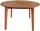 Garden Pleasure Gartentisch FREMONT braun rund 110,0 x 110,0 x 75,0 cm