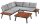 Garden Pleasure Loungegruppe THERESA grau, schwarz Holz, Metall, 15-teilig