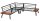 Garden Pleasure Loungegruppe THERESA grau, schwarz Holz, Metall, 15-teilig