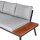 Garden Pleasure Loungegruppe THERESA grau, schwarz Holz, Metall, 15-teilig