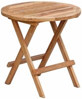 Garden Pleasure Gartentisch MITAN braun rund 50,0 x 50,0...
