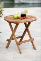 Garden Pleasure Gartentisch MITAN braun rund 50,0 x 50,0...