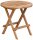 Garden Pleasure Gartentisch MITAN braun rund 50,0 x 50,0 x 50,0 cm