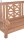 Garden Pleasure Hängebank MADURA 940283 braun Holz 120,0 cm