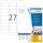 HERMA Etiketten 10300 weiß 63,5 x 29,6 mm, 100 Blatt