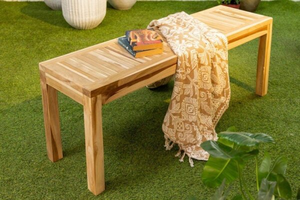 Garden Pleasure Gartenbank BIARO 940287 braun Holz 120,0 cm