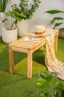 Garden Pleasure Gartenbank BIARO 940287 braun Holz 120,0 cm