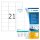 HERMA Adressetiketten 10301 weiß 63,5 x 38,1 mm, 100 Blatt