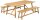 Garden Pleasure Sitzgruppe SYDNEY, braun Holz, 3-teilig