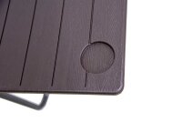Garden Pleasure TABORA Balkonhängetisch rechteckig Kunststoff braun 60,0 x 60,0 x 73,0 - 83,5 cm, 1 St.