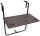 Garden Pleasure TABORA Balkonhängetisch rechteckig Kunststoff braun 60,0 x 60,0 x 73,0 - 83,5 cm, 1 St.