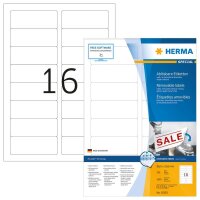 HERMA Etiketten 10303 weiß 88,9 x 33,8 mm, 100 Blatt